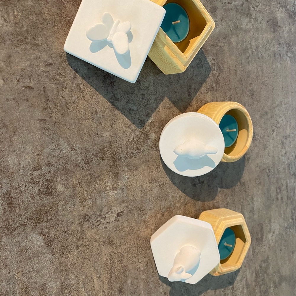 PartyLite spring pals tea light holder trio